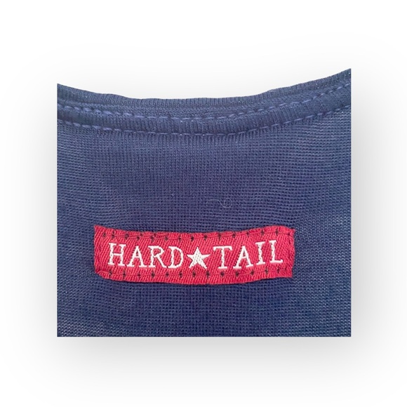 new Hard Tail ★ Sporty Racer Back Athletic Yoga Running Tank Tee ★ Navy ★ Medium - Picture 7 of 16